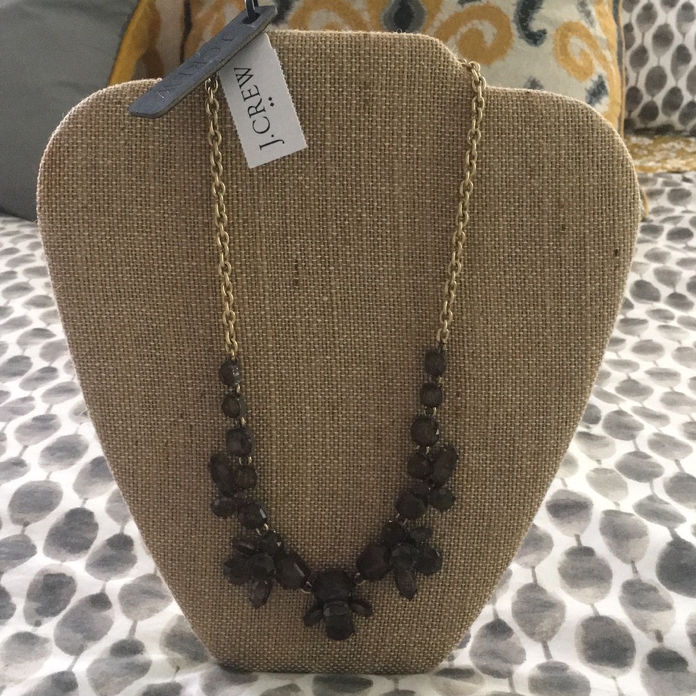 NWT J.Crew Smokey Topaz Necklace